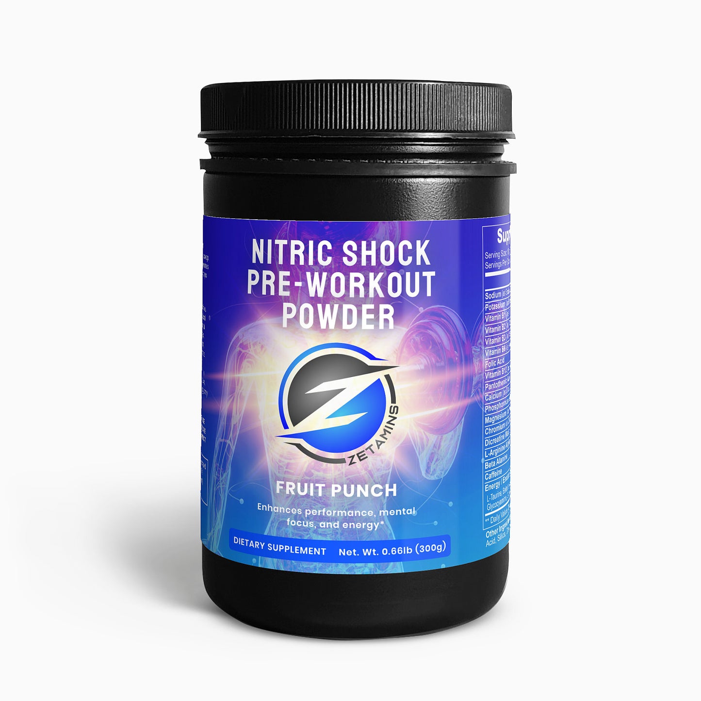 Nitric Shock Pre-Workout Powder (Fruit Punch)