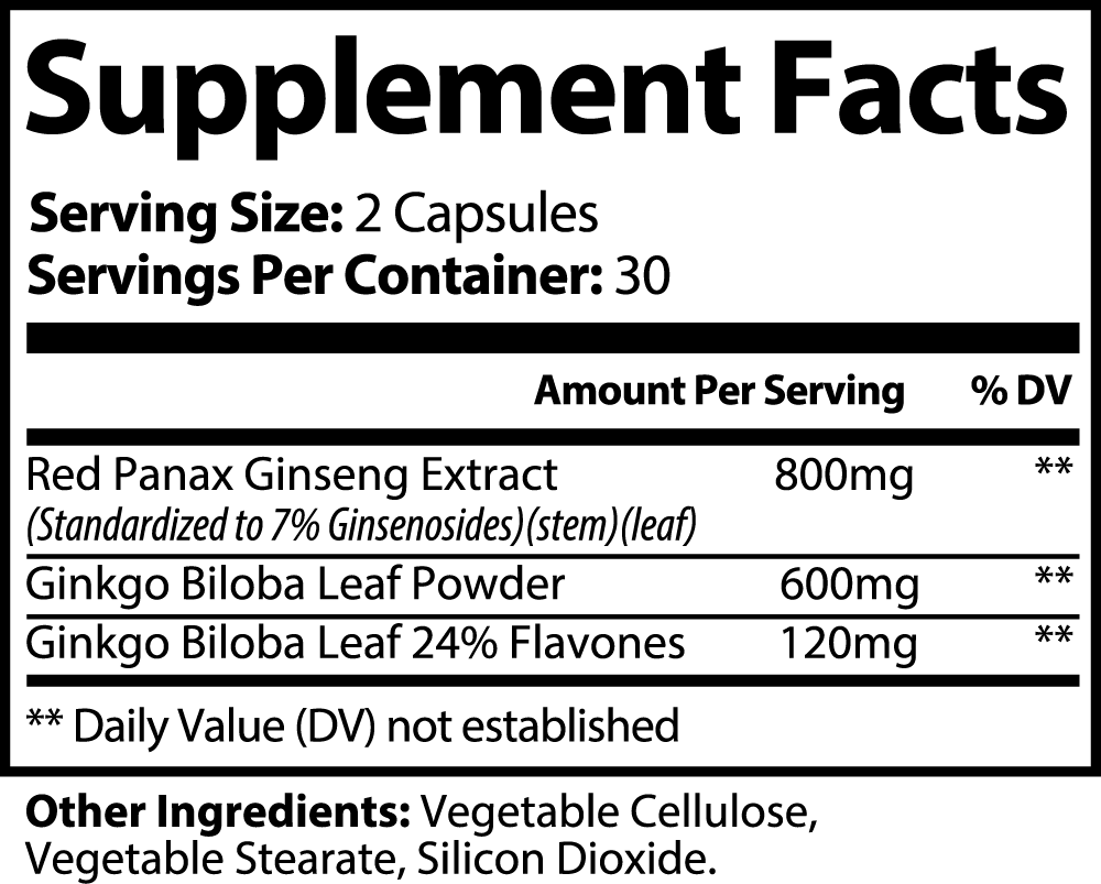 Ginkgo Biloba + Ginseng