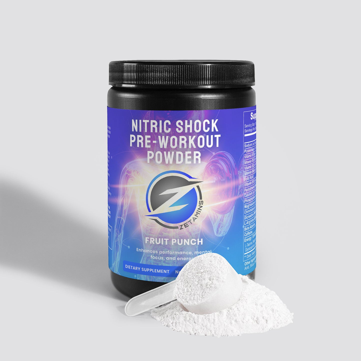 Nitric Shock Pre-Workout Powder (Fruit Punch)
